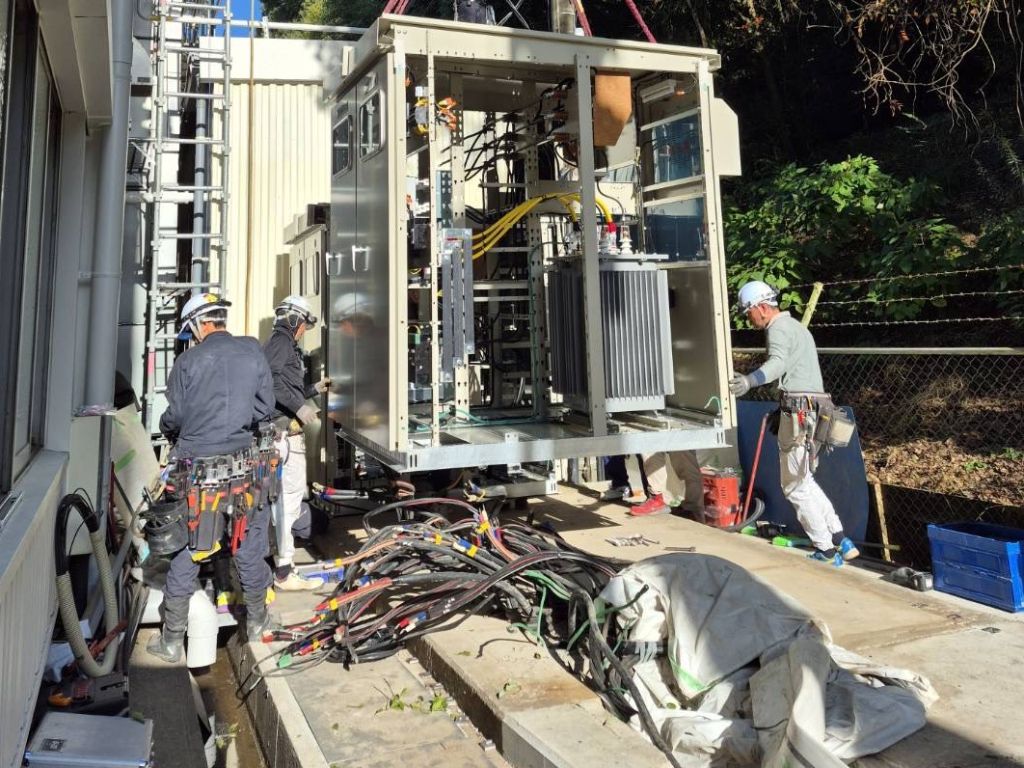 電気工事の現場